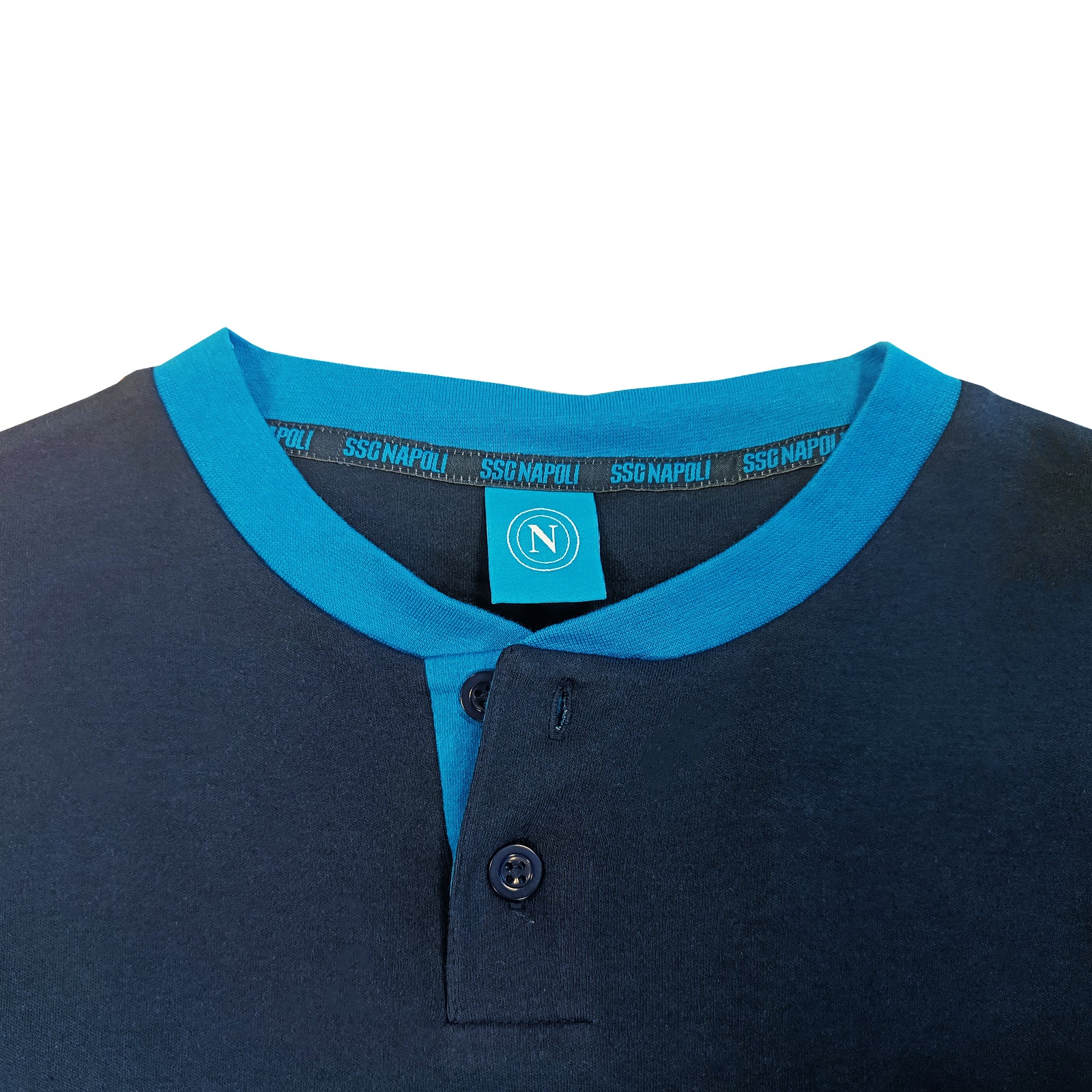 SSC Napoli Pigiama Serafino Blu