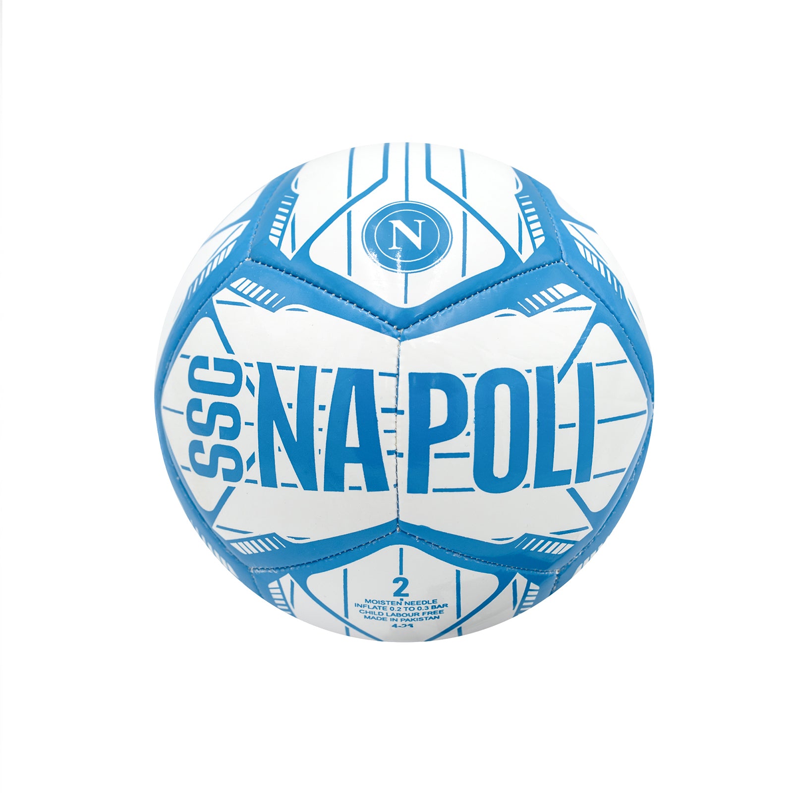 SSC Napoli Pallone White Stripes Size 2 2026/2027