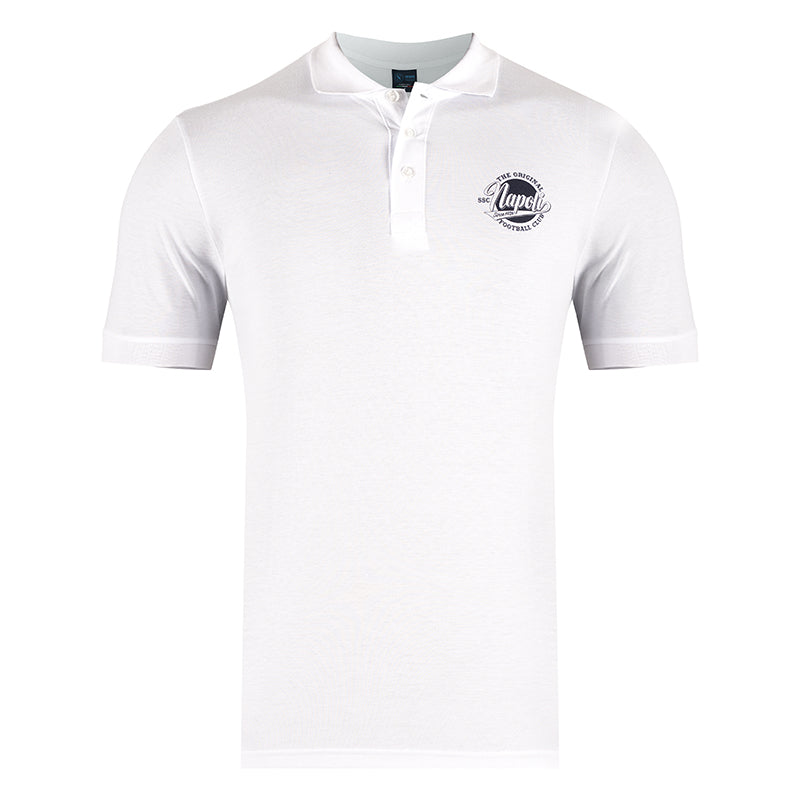 SSC Napoli Polo Vintage Bianca