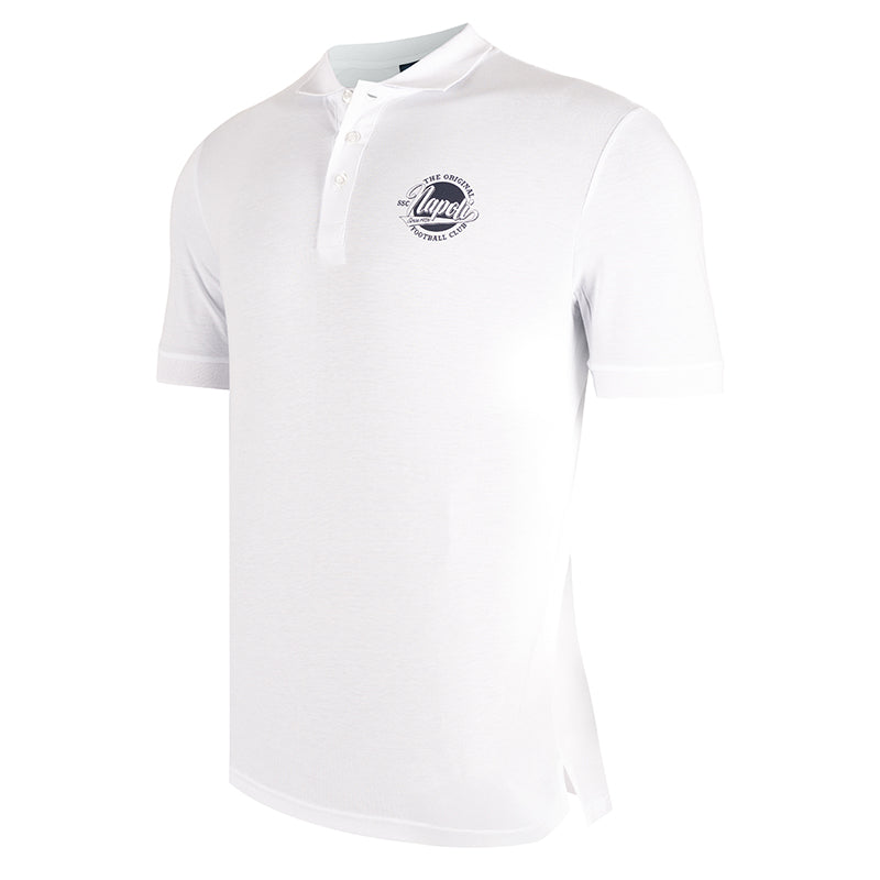 SSC Napoli Polo Vintage Bianca