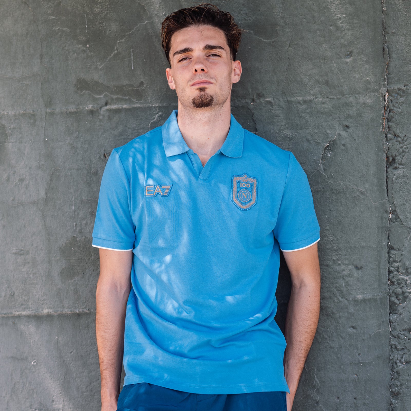 SSC Napoli Centenary Blue Polo Shirt 2026/2027