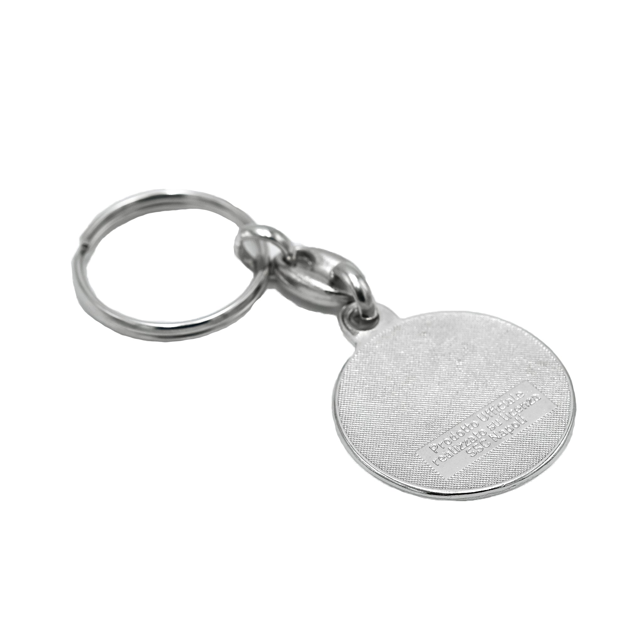 SSC Napoli Portachiavi in Metallo Logo Azzurro