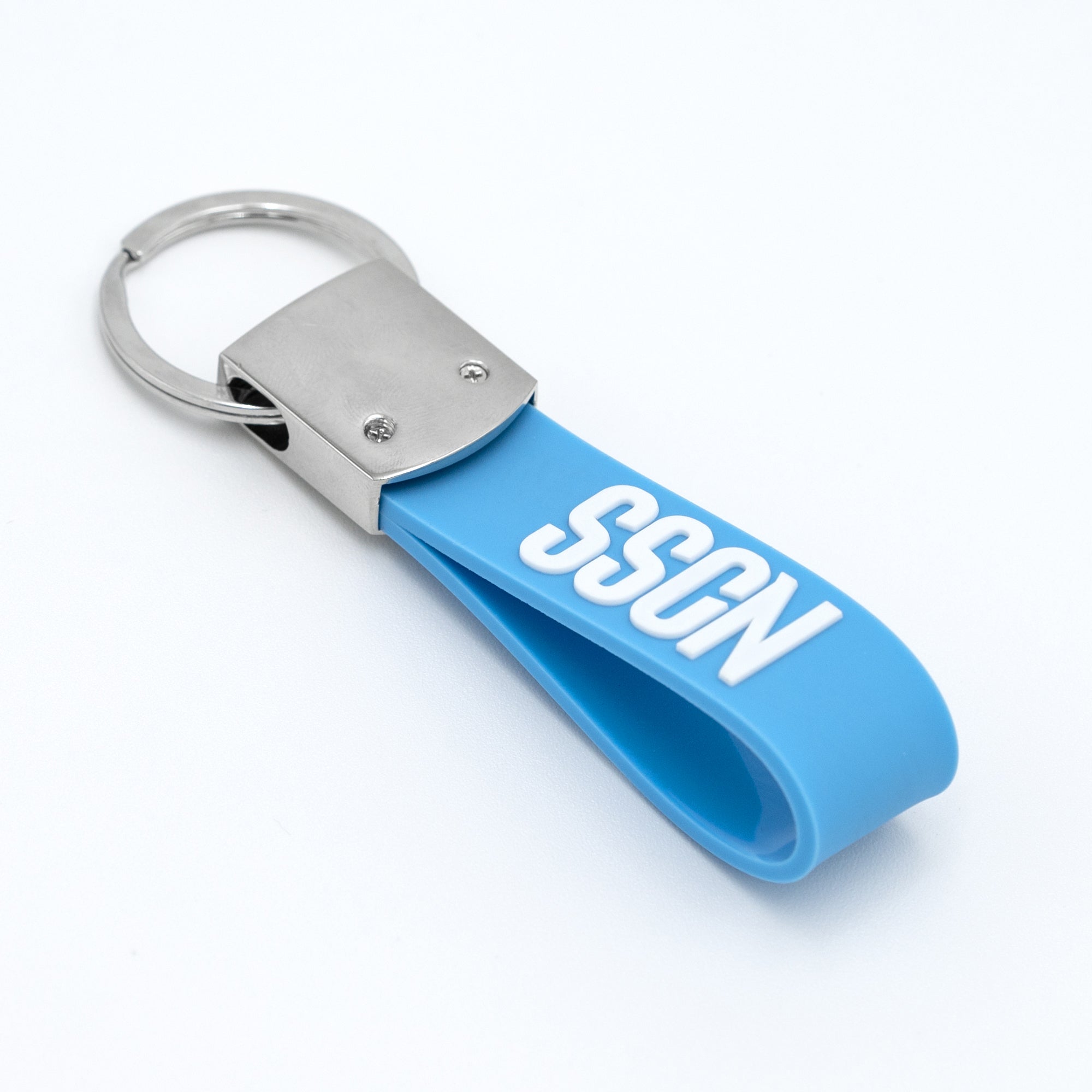 SSC Napoli Portachiavi in Gomma Azzurro