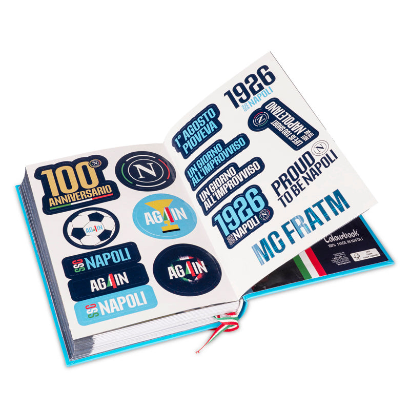SSC Napoli Diario Scuola Again 2025/2026 Blu