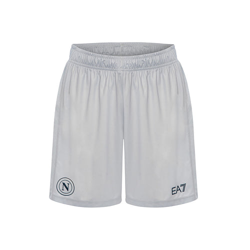 SSC Napoli Shorts Gara Portiere Silver Euro 2025/2026