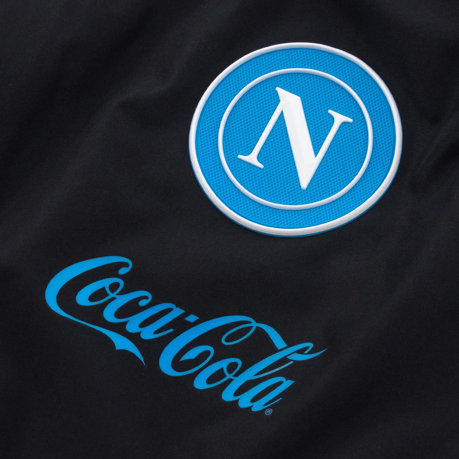 SSC Napoli Black Windbreaker Hooded Jacket 2026/2027