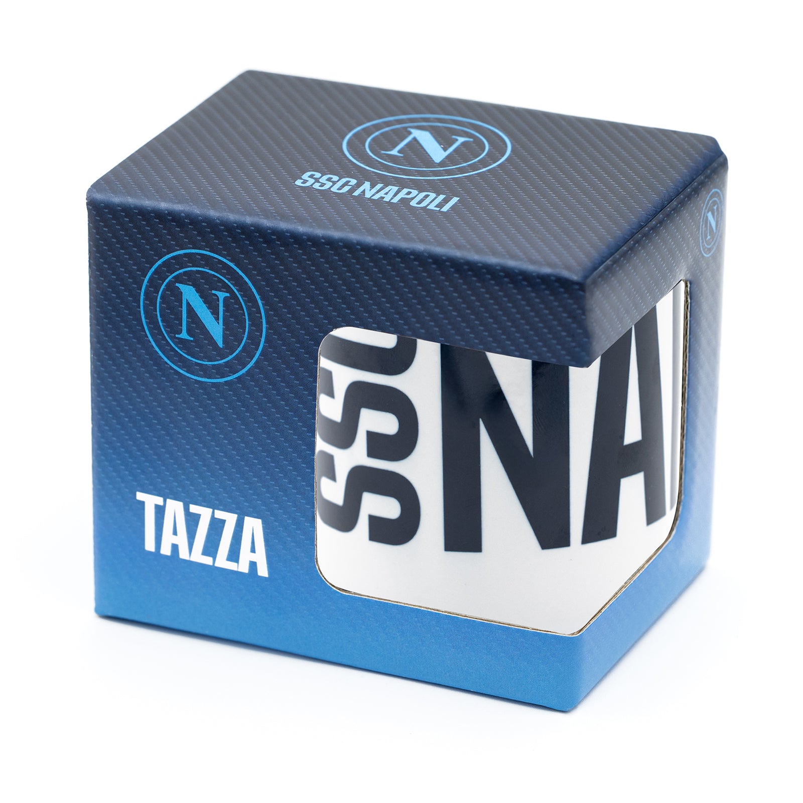 SSC Napoli Tazza Writing con Interno Azzurro