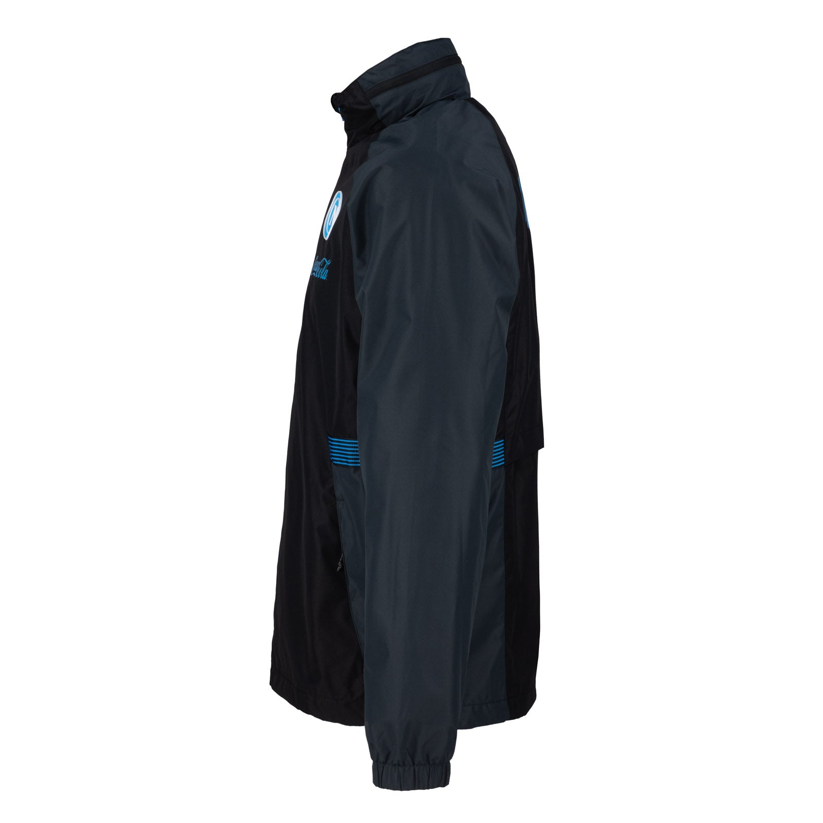 SSC Napoli Black Windbreaker Hooded Jacket 2026/2027