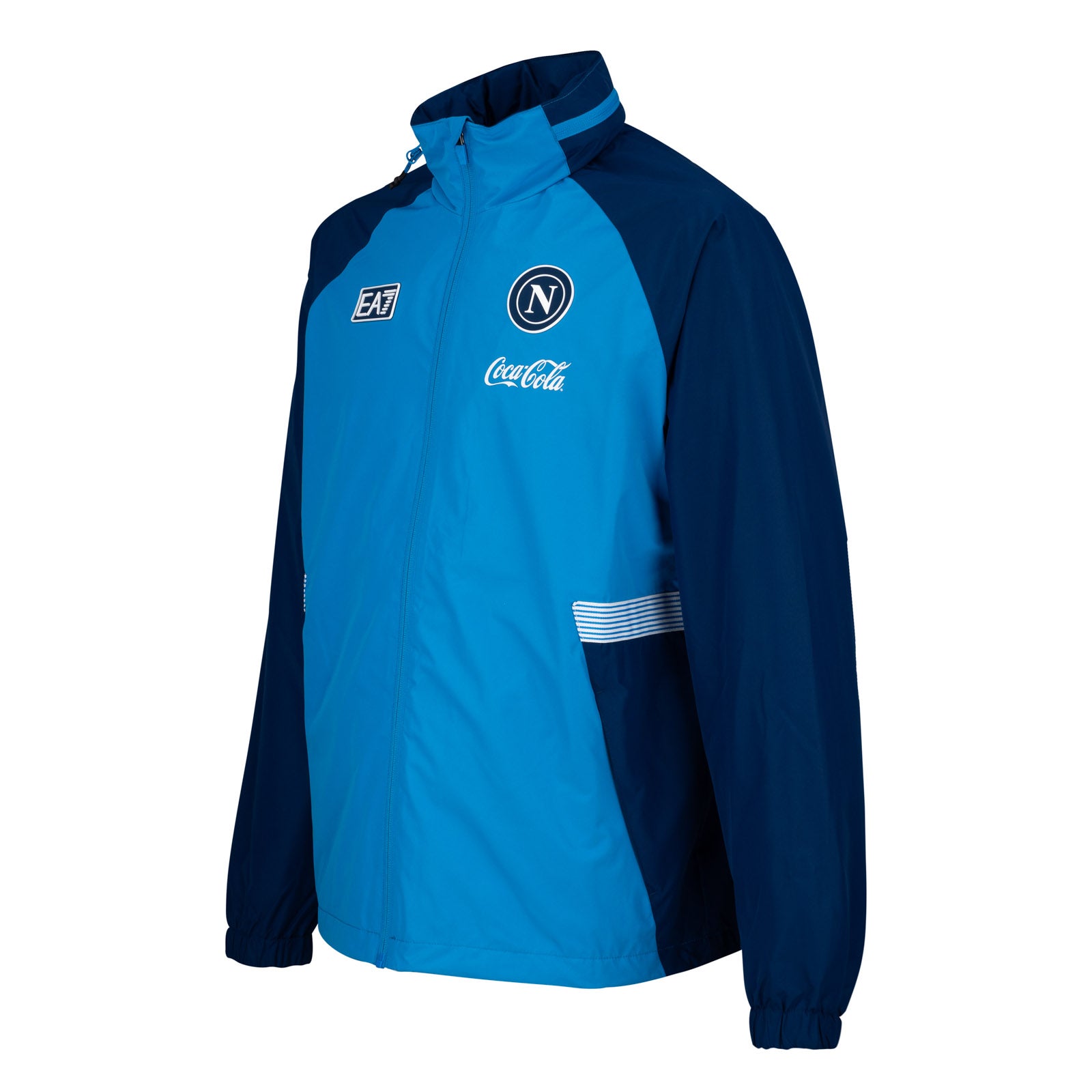 SSC Napoli Sky Blue Windbreaker Hooded Jacket 2026/2027