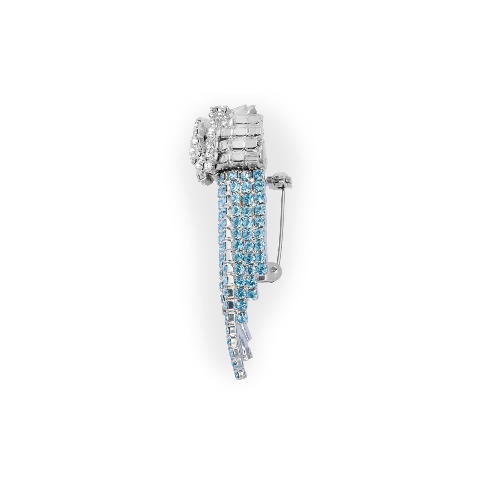 SSC Napoli Aura Collection Aquamarine Horn Pin