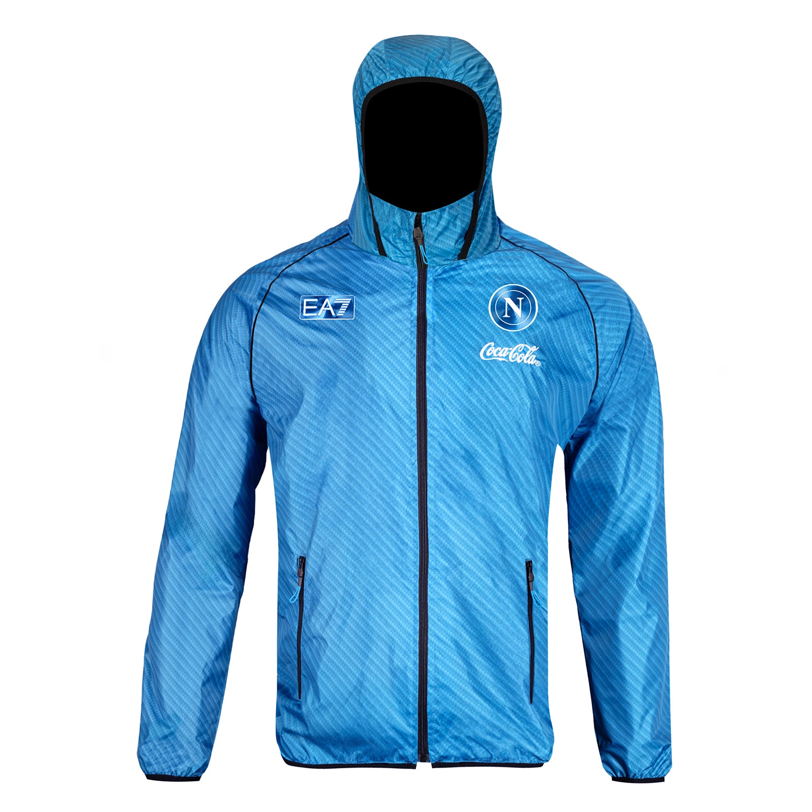 SSC Napoli Sky Blue Full Zip Windbreaker Jacket 2025/2026