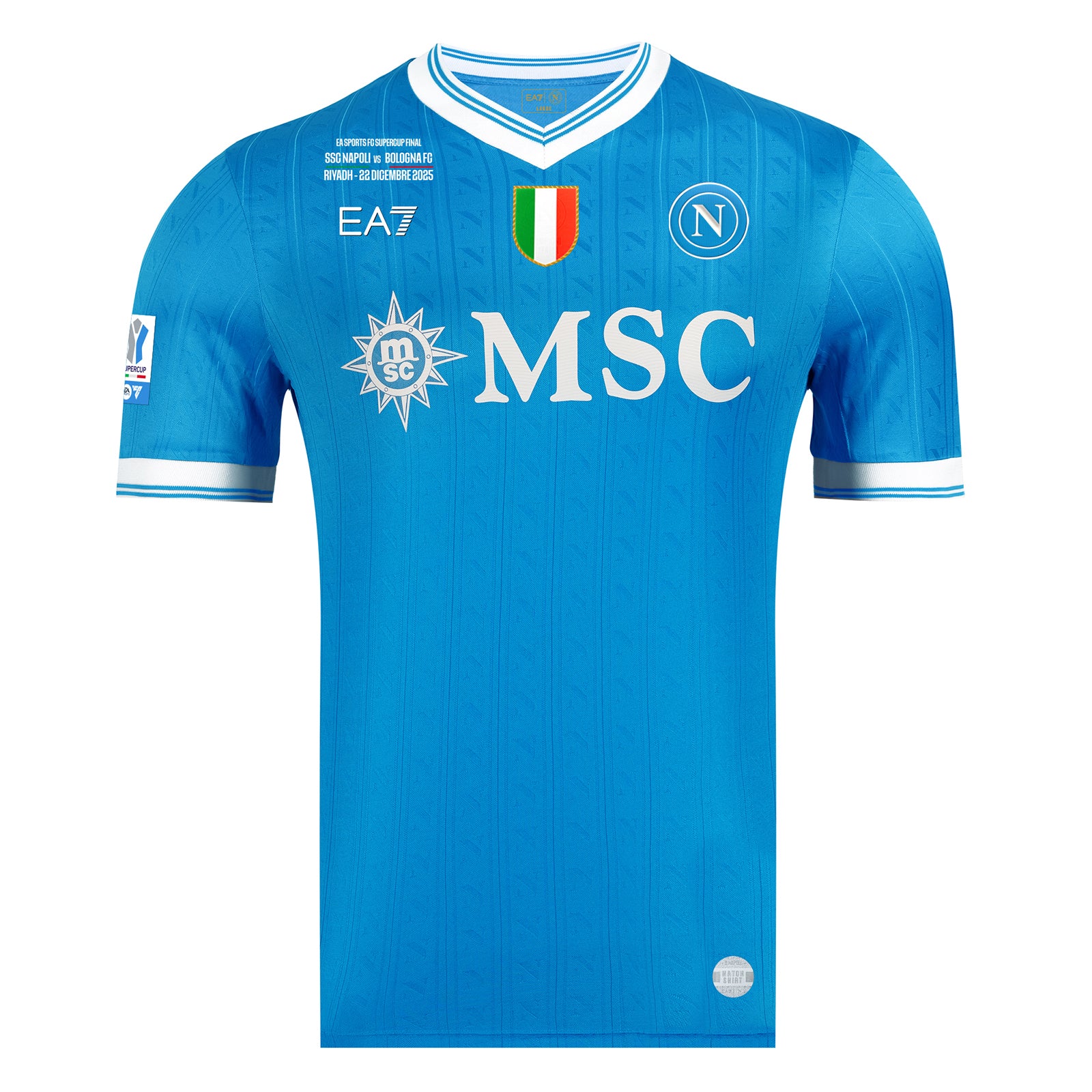 SSC Napoli Maglia Gara Finale Supercoppa Italiana 2025