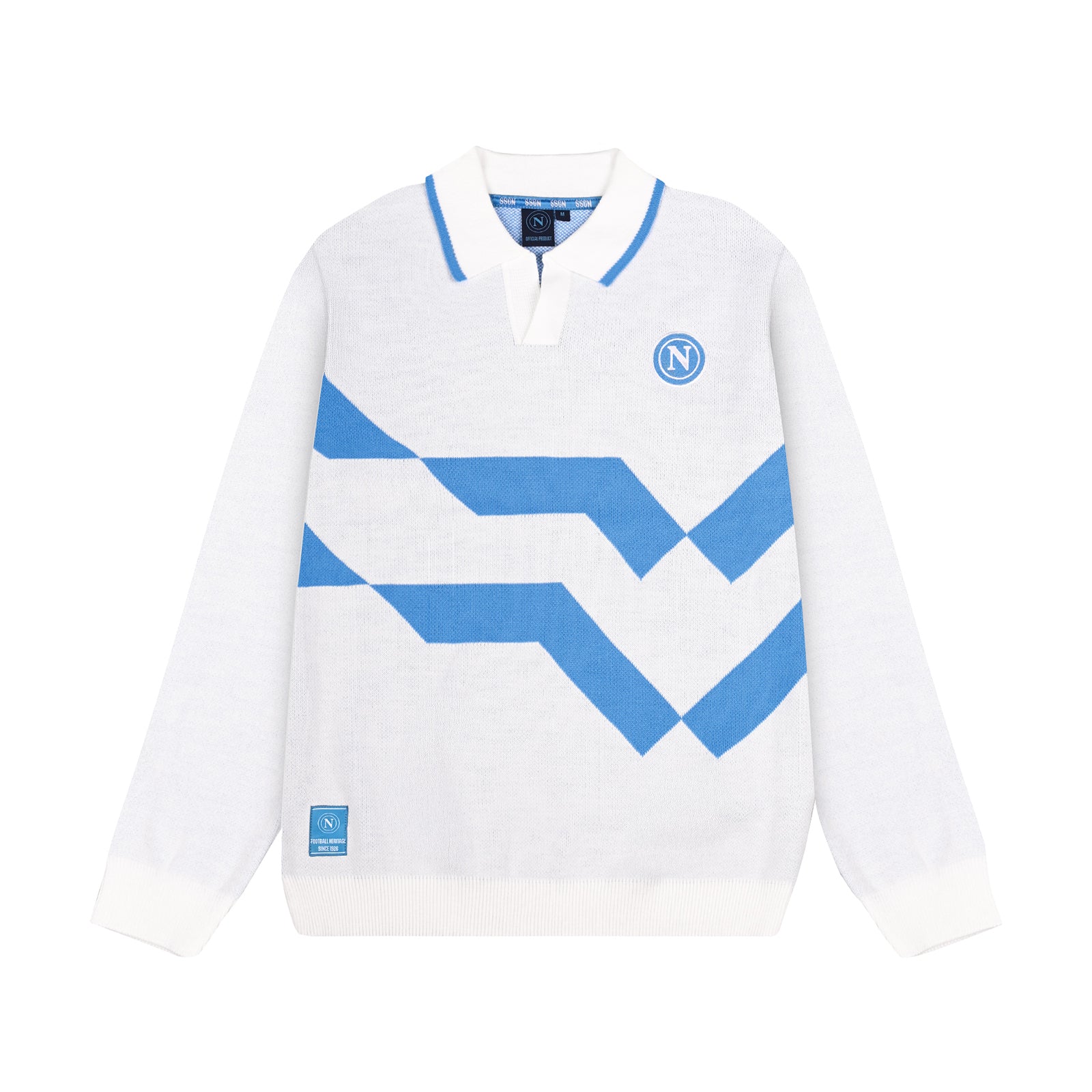 SSC Napoli White Retro Jumper