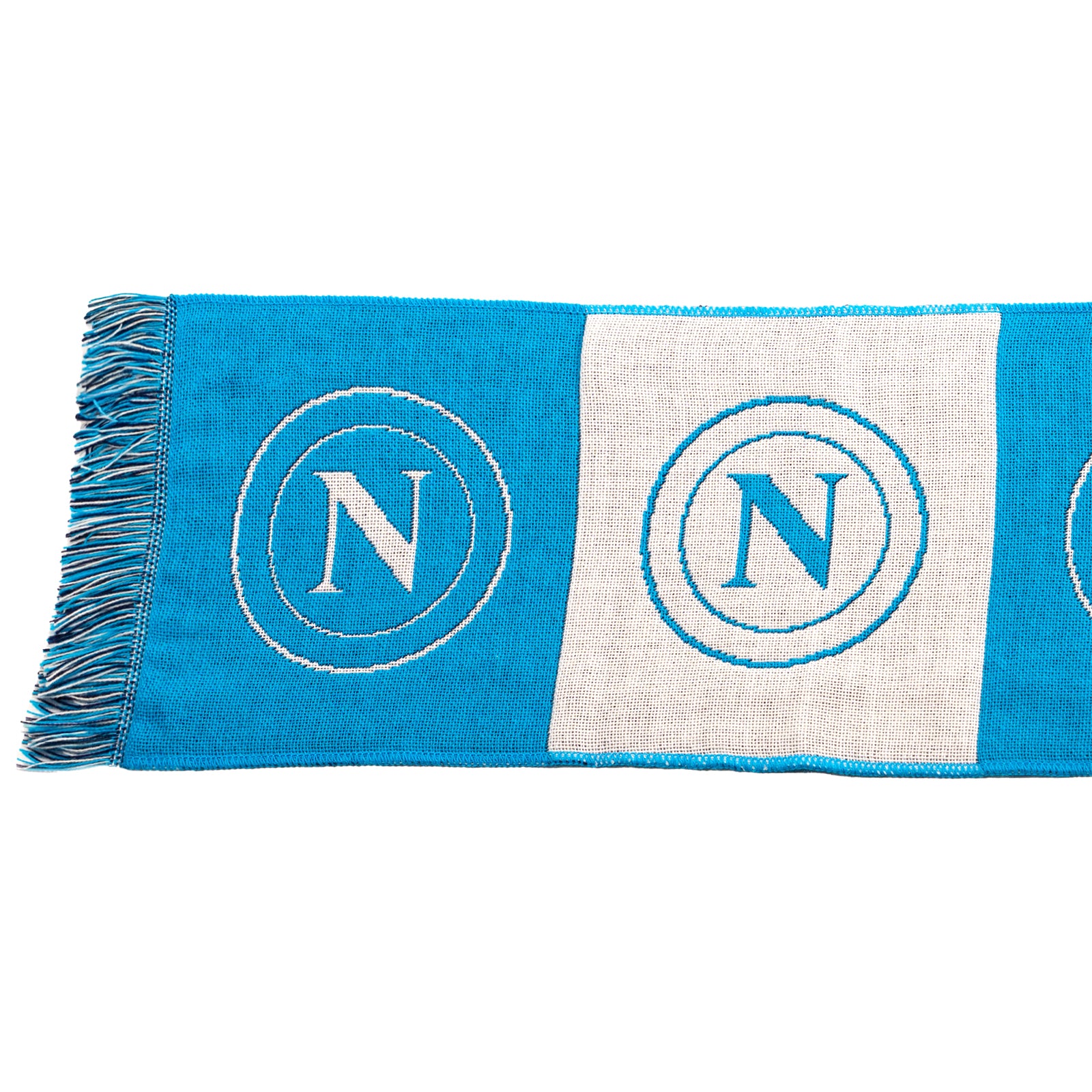 SSC Napoli White/Sky Blue Logo Scarf