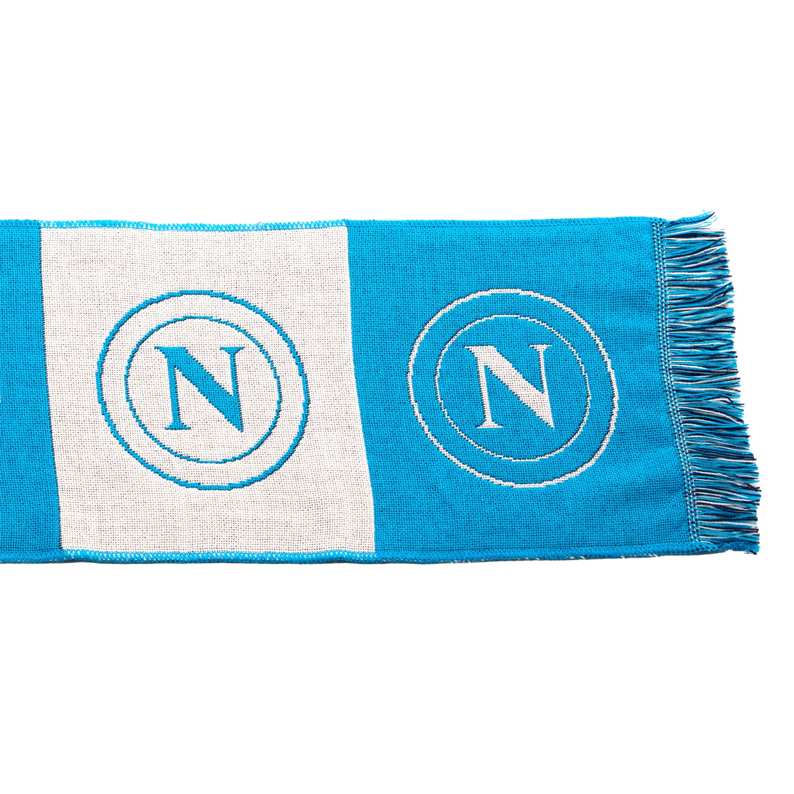 SSC Napoli White/Sky Blue Logo Scarf