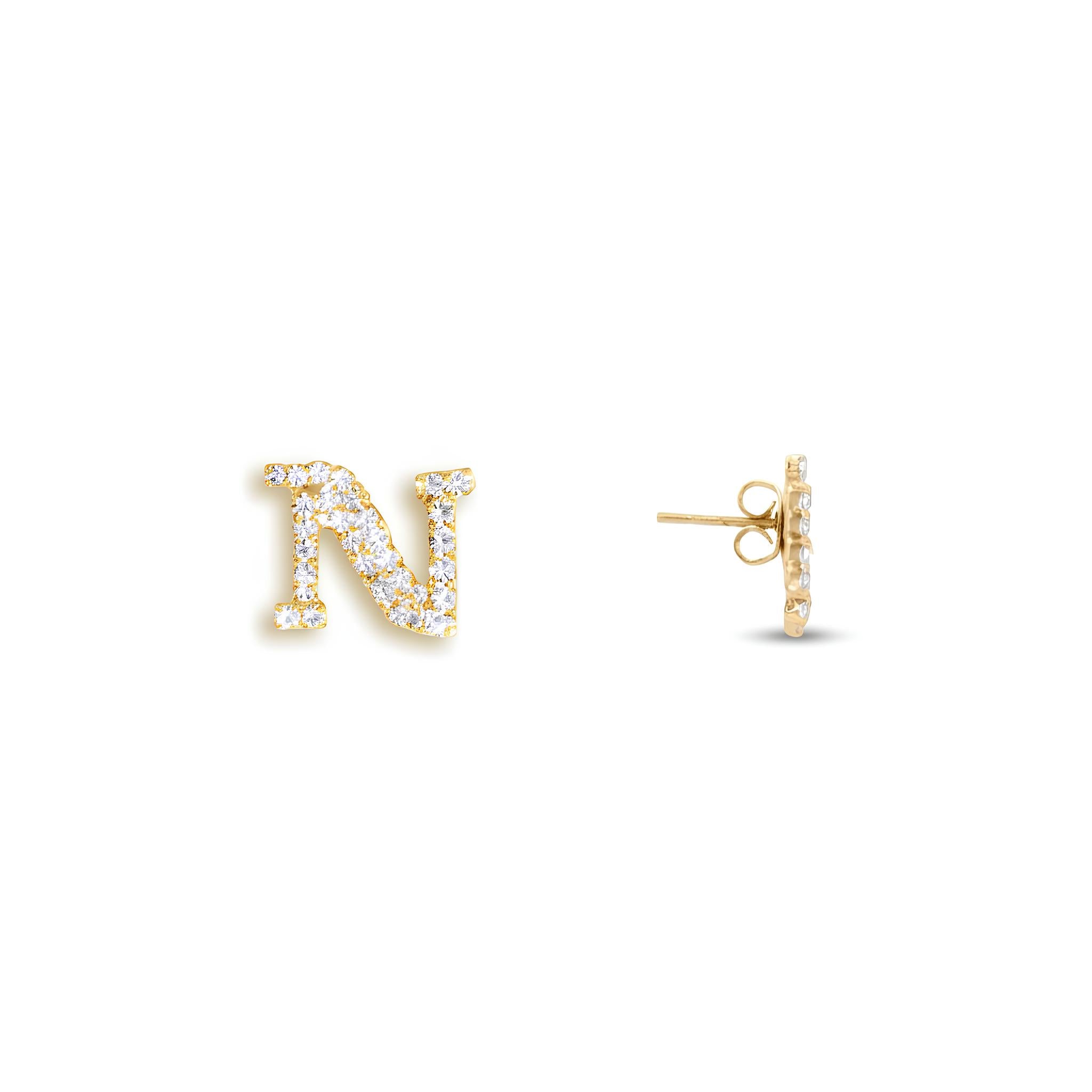 SSC Napoli Linea Aura Orecchini Monogram Golden
