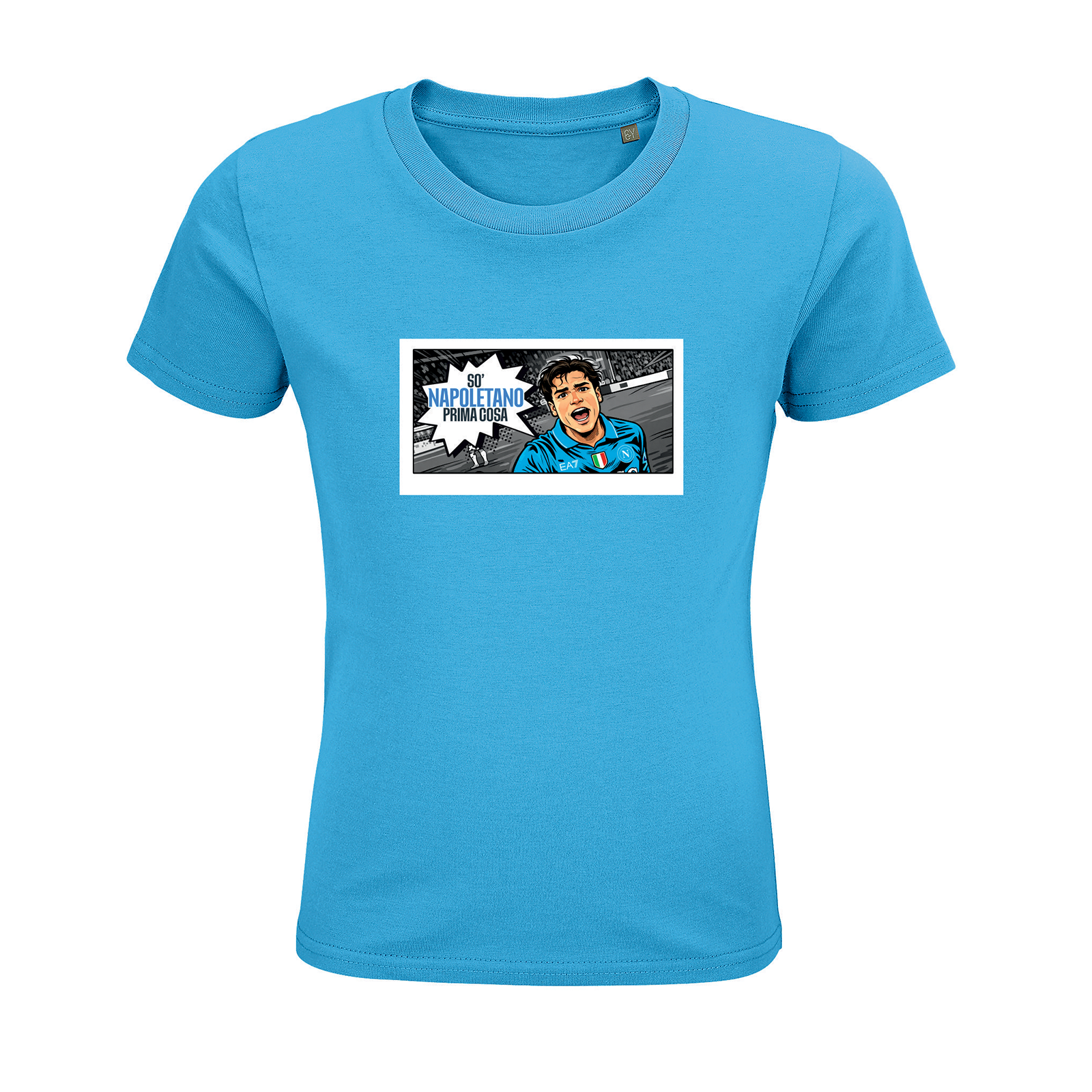 SSC Napoli Linea Admin “So Napoletano” Acqua T-Shirt Junior